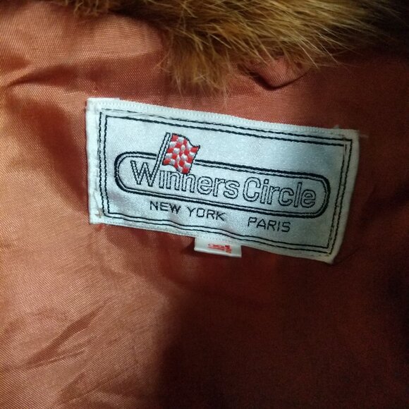 Vintage Winner's Circle Real Rabbit Fur Cape Size Large - Picture 2 of 6